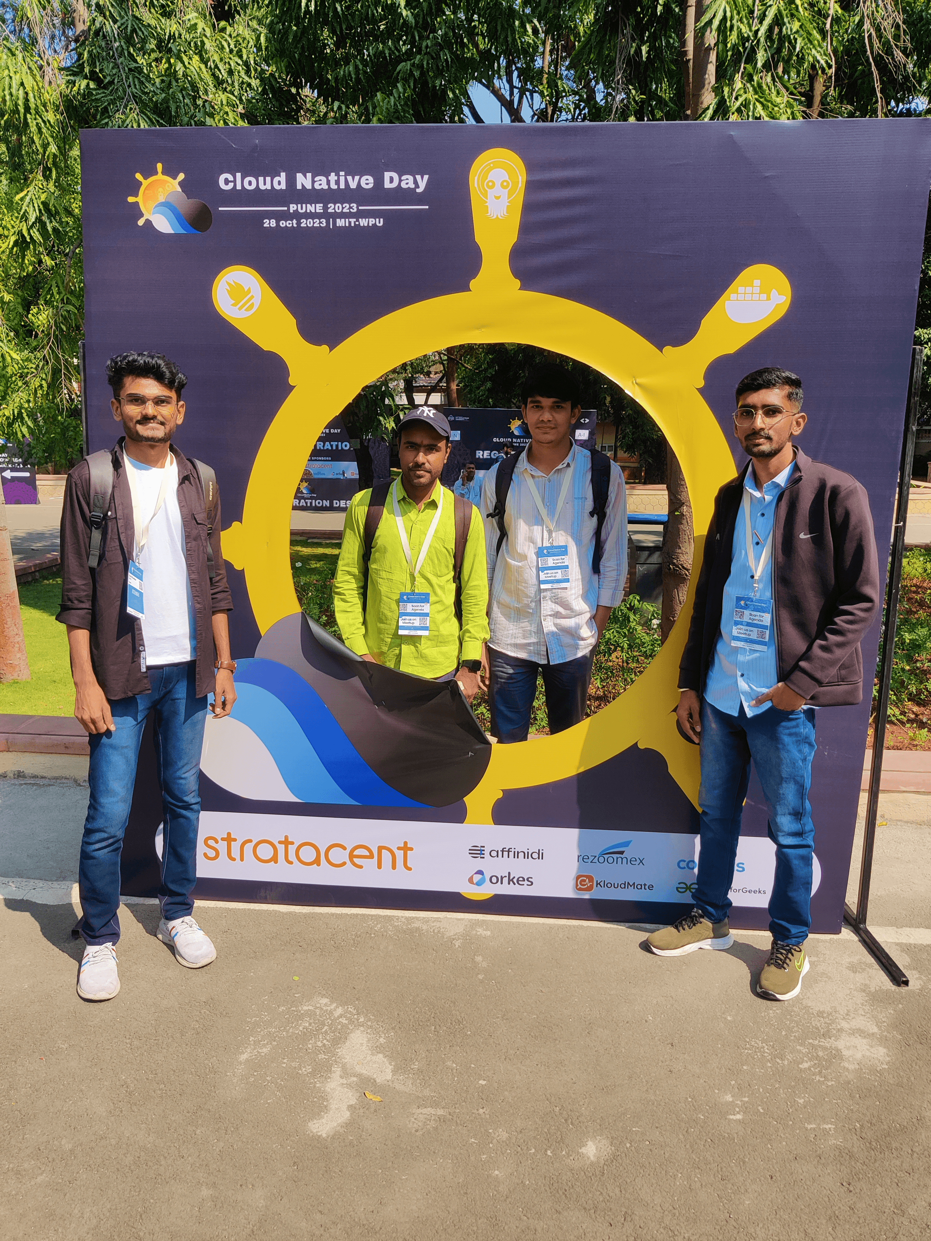 Networking with friends and fellow attendees at CND 2023